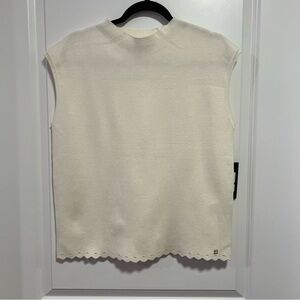 BCBG Sleeveless Mockneck Sweater Size L